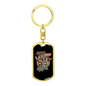Police Squad Keychain Stainless Steel or 18k Gold Dog Tag Keyring-Express Your Love Gifts
