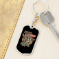 Police Squad Keychain Stainless Steel or 18k Gold Dog Tag Keyring-Express Your Love Gifts