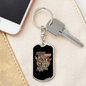Police Squad Keychain Stainless Steel or 18k Gold Dog Tag Keyring-Express Your Love Gifts
