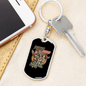 Police Squad Keychain Stainless Steel or 18k Gold Dog Tag Keyring-Express Your Love Gifts