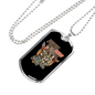 Police Squad Necklace Stainless Steel or 18k Gold Dog Tag 24"-Express Your Love Gifts