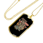 Police Squad Necklace Stainless Steel or 18k Gold Dog Tag 24"-Express Your Love Gifts