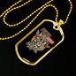 Police Squad Necklace Stainless Steel or 18k Gold Dog Tag 24"-Express Your Love Gifts
