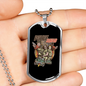 Police Squad Necklace Stainless Steel or 18k Gold Dog Tag 24"-Express Your Love Gifts