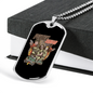Police Squad Necklace Stainless Steel or 18k Gold Dog Tag 24"-Express Your Love Gifts