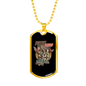 Police Squad Necklace Stainless Steel or 18k Gold Dog Tag 24"-Express Your Love Gifts