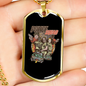 Police Squad Necklace Stainless Steel or 18k Gold Dog Tag 24"-Express Your Love Gifts