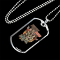 Police Squad Necklace Stainless Steel or 18k Gold Dog Tag 24"-Express Your Love Gifts