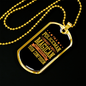 Policeman Magician Necklace Stainless Steel or 18k Gold Dog Tag 24"-Express Your Love Gifts