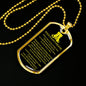 Policeman Prayer Dog Tag Stainless Steel or 18k Gold Finish 24" Ball Chain-Express Your Love Gifts