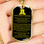 Policeman Prayer Dog Tag Stainless Steel or 18k Gold Finish 24" Ball Chain-Express Your Love Gifts