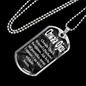 Polish Catholic Chwała Ojcu Dog Tag Stainless Steel or 18k Gold 24" Chain-Express Your Love Gifts