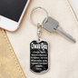 Polish Catholic Glory Be Swivel Keychain Dog Tag Stainless Steel or 18k Gold-Express Your Love Gifts