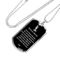Polish Catholic Zdrowaś Maryjo Dog Tag Stainless Steel or 18k Gold 24" Chain-Express Your Love Gifts