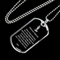 Polish Catholic Zdrowaś Maryjo Dog Tag Stainless Steel or 18k Gold 24" Chain-Express Your Love Gifts