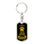 Polish Lowland Sheepdog Keychain Stainless Steel or 18k Gold-Express Your Love Gifts
