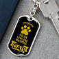 Polish Lowland Sheepdog Keychain Stainless Steel or 18k Gold-Express Your Love Gifts