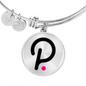 Polkadot (DOT) Bracelet Stainless Steel or 18k Gold Circle Bangle-Express Your Love Gifts