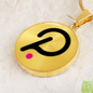 Polkadot (DOT) Circle Necklace Stainless Steel or 18k Gold 18-22"-Express Your Love Gifts