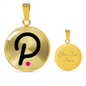 Polkadot (DOT) Circle Necklace Stainless Steel or 18k Gold 18-22"-Express Your Love Gifts