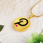 Polkadot (DOT) Circle Necklace Stainless Steel or 18k Gold 18-22"-Express Your Love Gifts