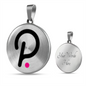 Polkadot (DOT) Circle Necklace Stainless Steel or 18k Gold 18-22"-Express Your Love Gifts
