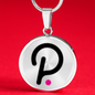 Polkadot (DOT) Circle Necklace Stainless Steel or 18k Gold 18-22"-Express Your Love Gifts