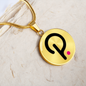 Polkadot (DOT) Circle Necklace Stainless Steel or 18k Gold 18-22"-Express Your Love Gifts