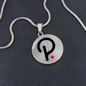 Polkadot (DOT) Circle Necklace Stainless Steel or 18k Gold 18-22"-Express Your Love Gifts