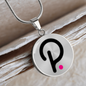 Polkadot (DOT) Circle Necklace Stainless Steel or 18k Gold 18-22"-Express Your Love Gifts