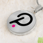Polkadot (DOT) Circle Necklace Stainless Steel or 18k Gold 18-22"-Express Your Love Gifts