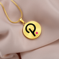 Polkadot (DOT) Circle Necklace Stainless Steel or 18k Gold 18-22"-Express Your Love Gifts