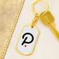 Polkadot (DOT) Crypto Cryptocurrency Keychain Stainless Steel or 18k Gold Dog Tag Keyring-Express Your Love Gifts