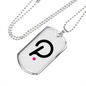 Polkadot (DOT) Crypto Necklace Stainless Steel or 18k Gold Dog Tag 24" Chain-Express Your Love Gifts