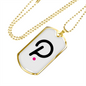 Polkadot (DOT) Crypto Necklace Stainless Steel or 18k Gold Dog Tag 24" Chain-Express Your Love Gifts