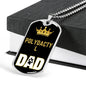 Polydactyl Cat Dad Necklace Stainless Steel or 18k Gold Dog Tag 24" Chain-Express Your Love Gifts
