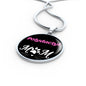 Polydactyl Cat Mom Necklace Circle Pendant Stainless Steel or 18k Gold 18-22"-Express Your Love Gifts