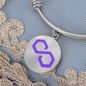 Polygon (MATIC) Bracelet Stainless Steel or 18k Gold Circle Bangle-Express Your Love Gifts