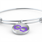 Polygon (MATIC) Bracelet Stainless Steel or 18k Gold Circle Bangle-Express Your Love Gifts