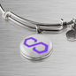 Polygon (MATIC) Bracelet Stainless Steel or 18k Gold Circle Bangle-Express Your Love Gifts