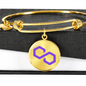 Polygon (MATIC) Bracelet Stainless Steel or 18k Gold Circle Bangle-Express Your Love Gifts