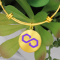 Polygon (MATIC) Bracelet Stainless Steel or 18k Gold Circle Bangle-Express Your Love Gifts