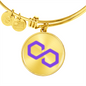 Polygon (MATIC) Bracelet Stainless Steel or 18k Gold Circle Bangle-Express Your Love Gifts