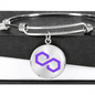Polygon (MATIC) Bracelet Stainless Steel or 18k Gold Circle Bangle-Express Your Love Gifts