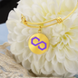 Polygon (MATIC) Bracelet Stainless Steel or 18k Gold Circle Bangle-Express Your Love Gifts