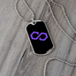 Polygon (MATIC) Crypto Necklace Stainless Steel or 18k Gold Dog Tag 24" Chain-Express Your Love Gifts