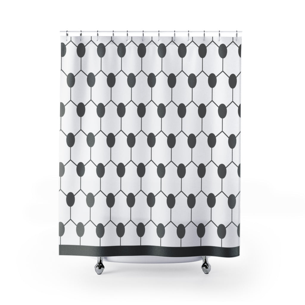 Polygonal Pattern Background Stylish Design 71" x 74" Elegant Waterproof Shower Curtain for a Spa-like Bathroom Paradise Exceptional Craftsmanship-Express Your Love Gifts