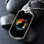 Pomeranian Necklace Stainless Steel or 18k Gold Dog Tag 24" Chain-Express Your Love Gifts