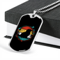 Pomeranian Necklace Stainless Steel or 18k Gold Dog Tag 24" Chain-Express Your Love Gifts