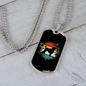 Poodle Necklace Stainless Steel or 18k Gold Dog Tag 24" Chain-Express Your Love Gifts